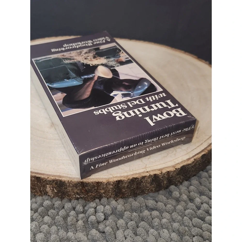 Bowl Turning with Del Stubbs Fine Woodworking~NEW/SEALED~ VHS (1985)‎ 120min
